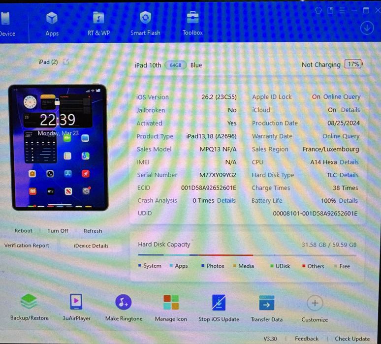 Apple iPad 10th Blue