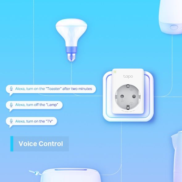 ,,Tapo” P100 (2-pack) Wi-Fi SMART Мини Контакти