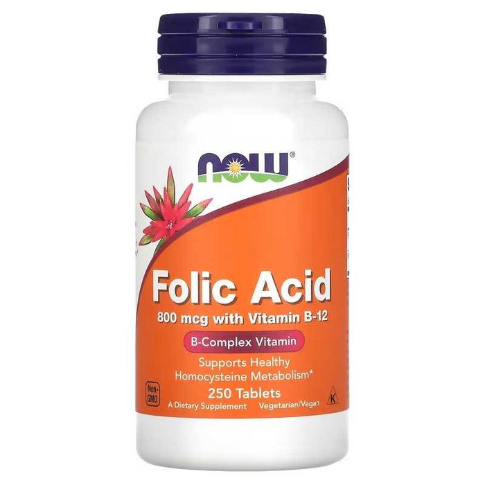NOW Foods фолиевая кислота NOW  Folic Acid Foliyevaya kislota