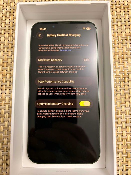 Apple Iphone 13 mini, 128 GB, Green, батерия 83%