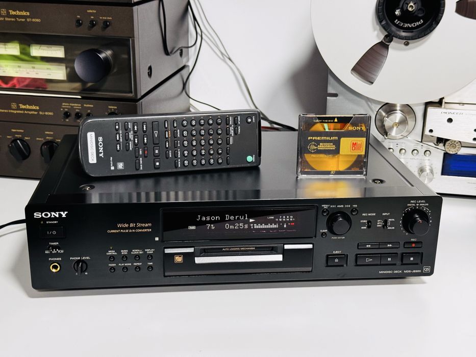 Minidisc SONY seria QS MDS-JB920QS,telecomandă,impecabil-sunet de 10