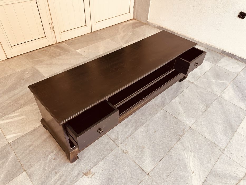 ТВ шкаф / ниска секция – масивен, скандинавски стил