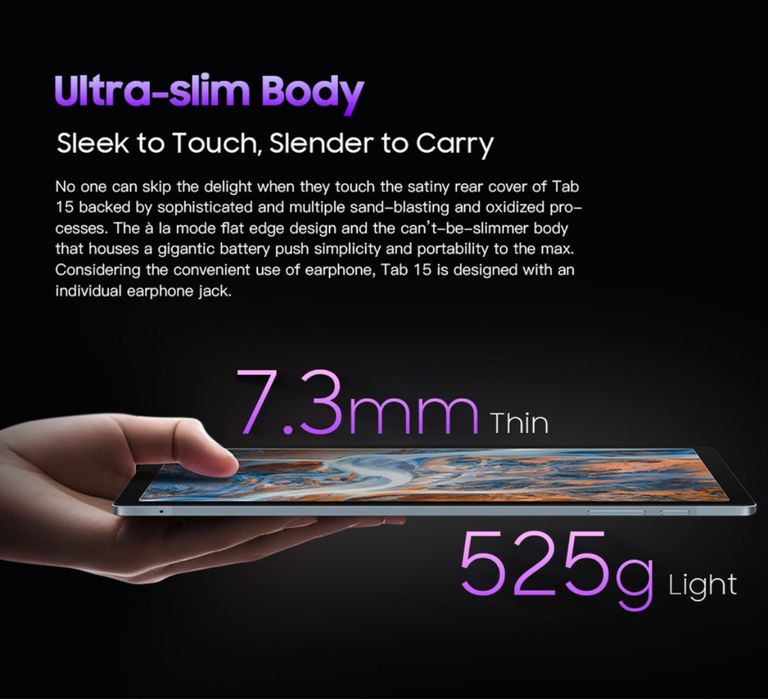 Таблет Blackview Tab 15 Space Grey, 4G, 13MP, 8280 mAh, две SIM карти