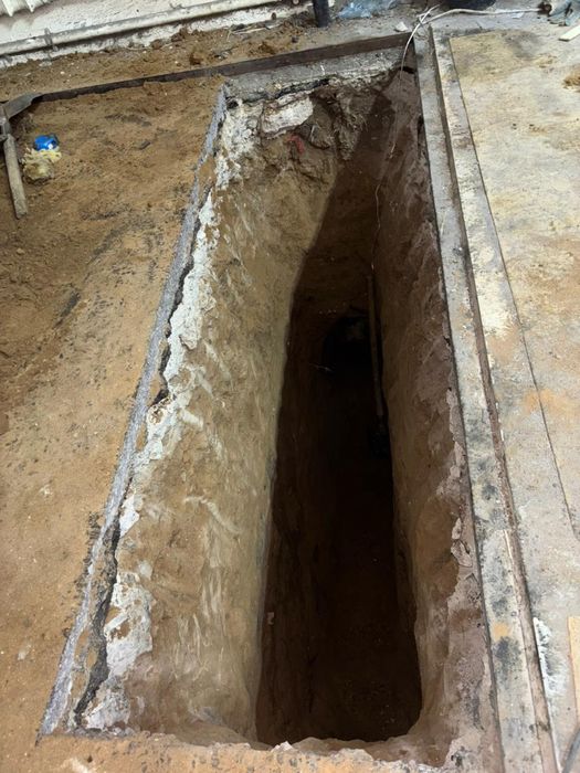 Копка траншей, монтаж трубопровода