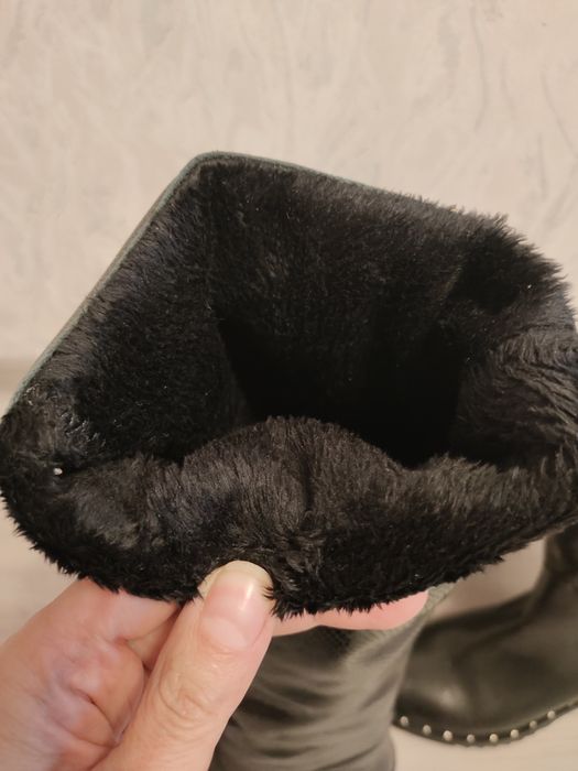 Сапоги осенние кожа