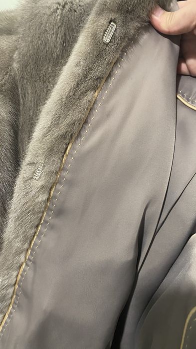 Норковая шуба богатый цвет