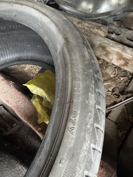 Резина лето 18 разноширокая