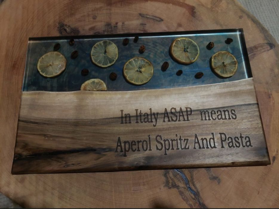 Дъски от орех епоксидна смола