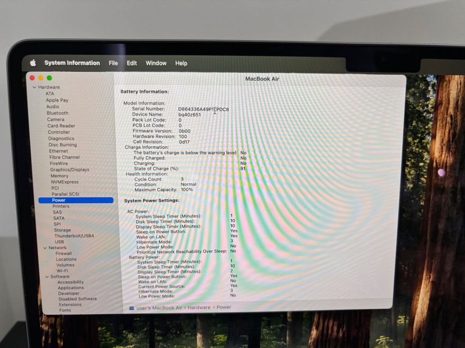 Vand MacBook Air 15 M3 2024