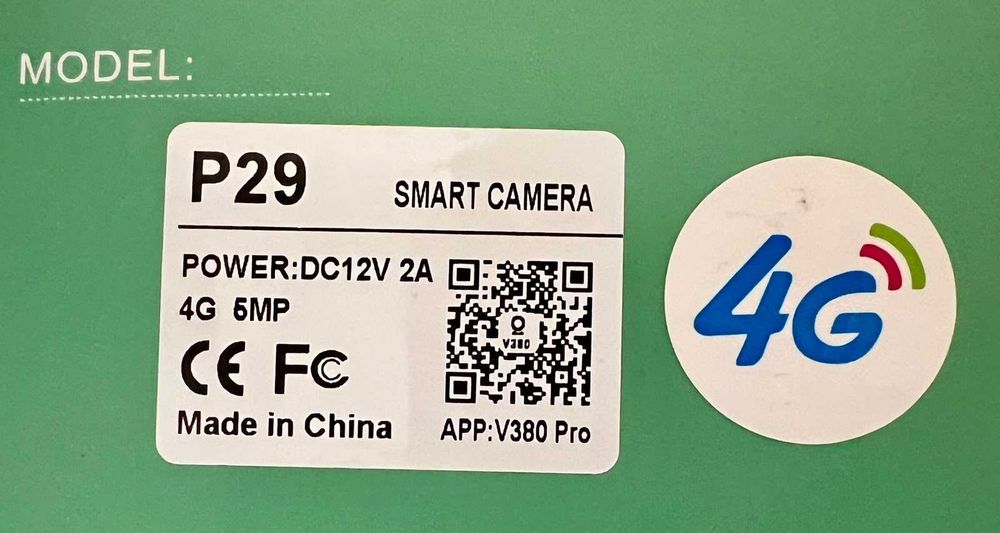 Camera Supraveghere P29 - 4G SIM - Wi-Fi - 5MP - PTZ - Exterior - Alb