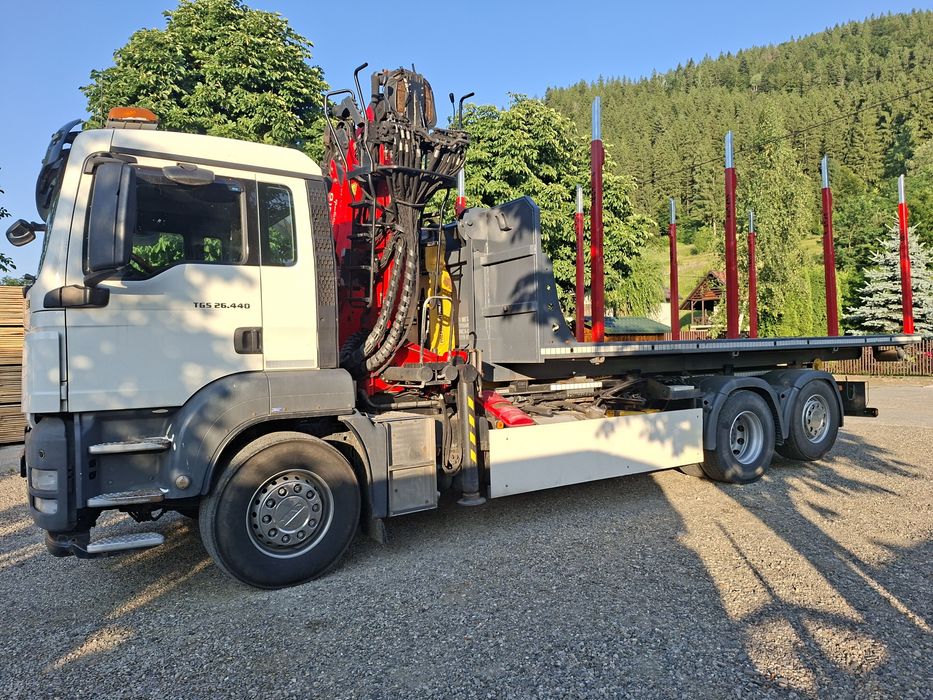 Man TGS 26.440  abrollkipper și macara