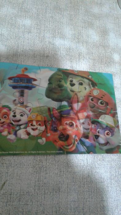 Игрушка пазл"Щенячий Патруль" 24 элемента,пренадзначена  для игровых ц