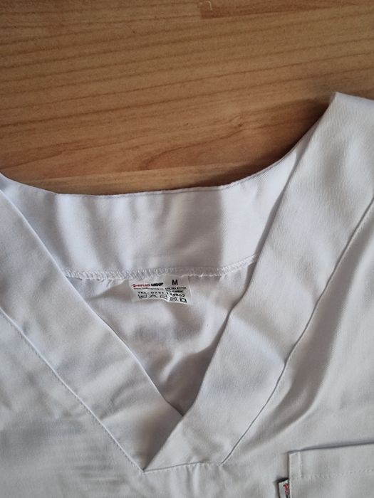 Bluze medicale noi albe bumbac