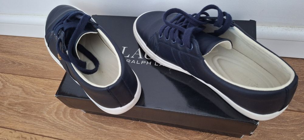 Тъмно сини, кожени кецове,Lauren Ralph Lauren, 38