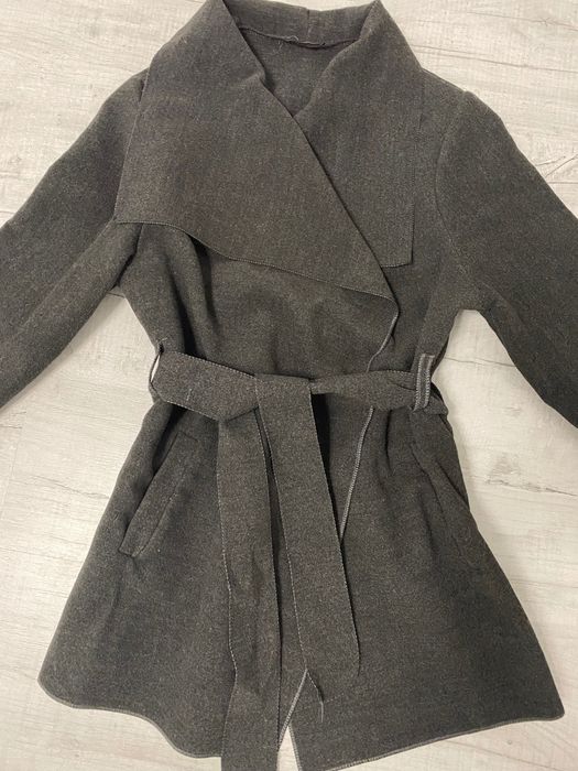 Зимно палто, тъмносив цвят