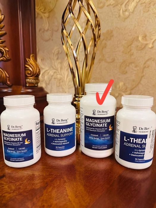 Dr Berg magnesium glycinate,150 kaps,глицина магния,магний, vitamin b6