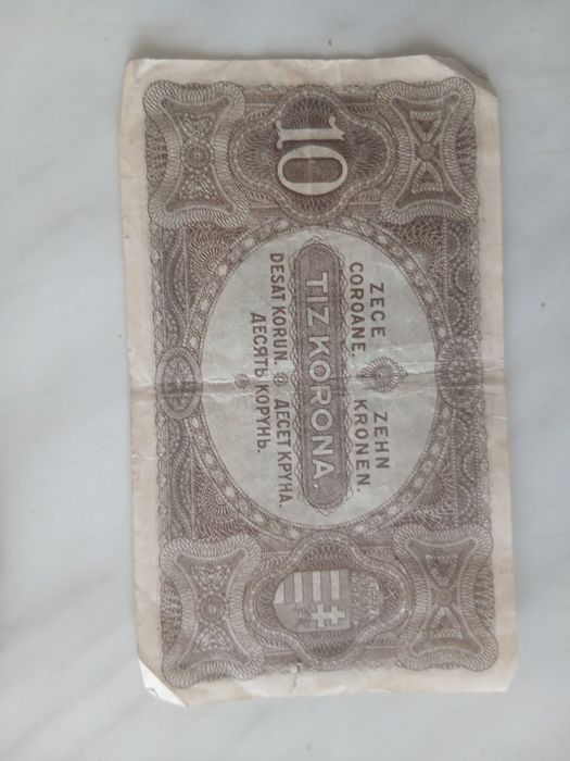 10 Coroane (Korona) din 1 ianuarie 1920.