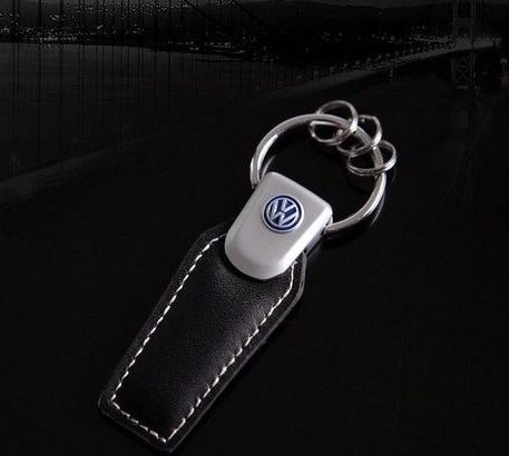 Луксозен Audi VW Шкода кожен ключодържател Volkswagen Skoda Ауди