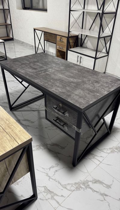 Парта Стол с тумбой Loft. От цеха ''BON art PROJECT