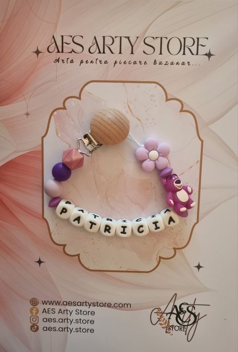 Lanț pentru suzetă personalizat