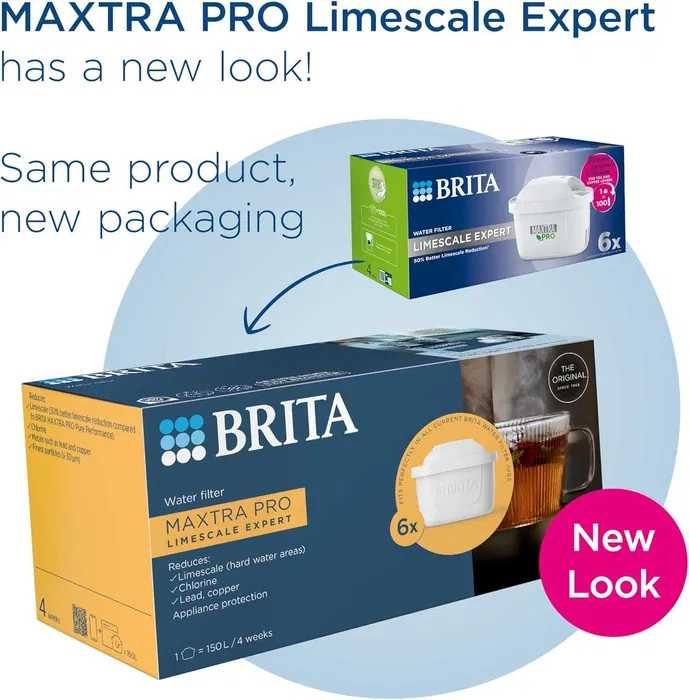 Филтри за твърда вода Brita Maxtra Pro Pure Performance, Limescale Expert, Брита Макстра