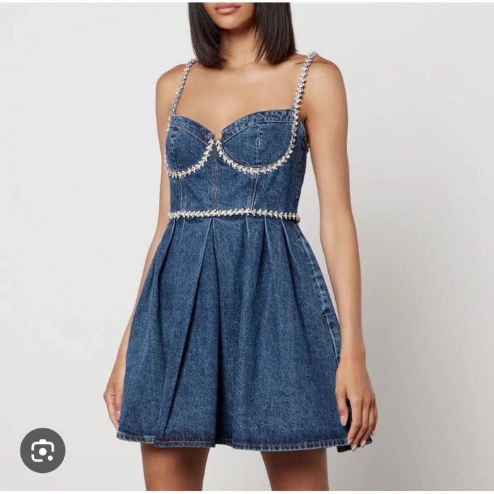 Self portret рокля дънкова с камъни