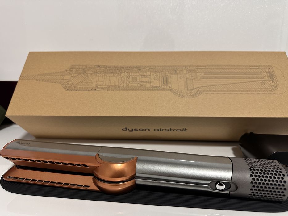 Преса за коса Dyson - HT01 Airstrait, 140°C, Nickel/Cooper