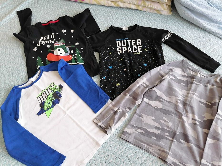 Лот блузи 122,128 за момче