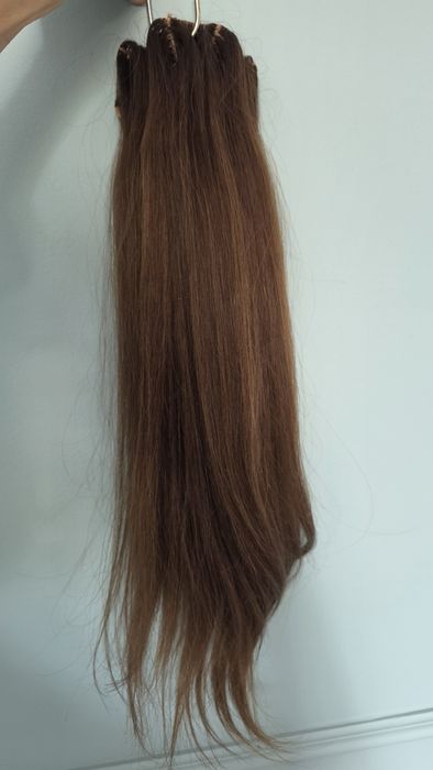 Coada, sistemul nou de prindere , par natural , 110 g, 50 cm, culoare saten natural, Iextention.