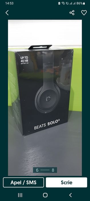 Căști audio Beats Solo 3,Black