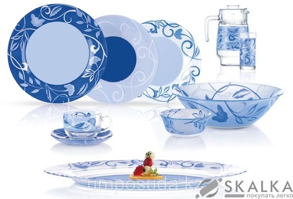 Посуда луминар синяя