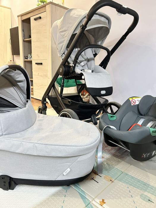 Като нова!!! CYBEX  Детска количка 3 В 1 LAVA GREY