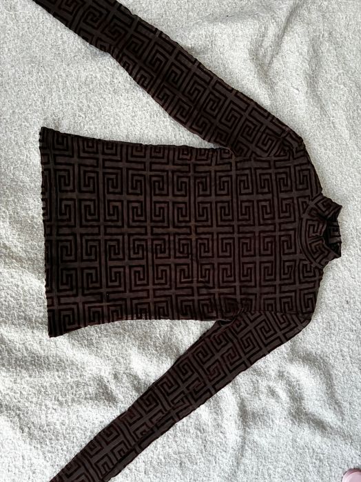 Bluza transparenta maro