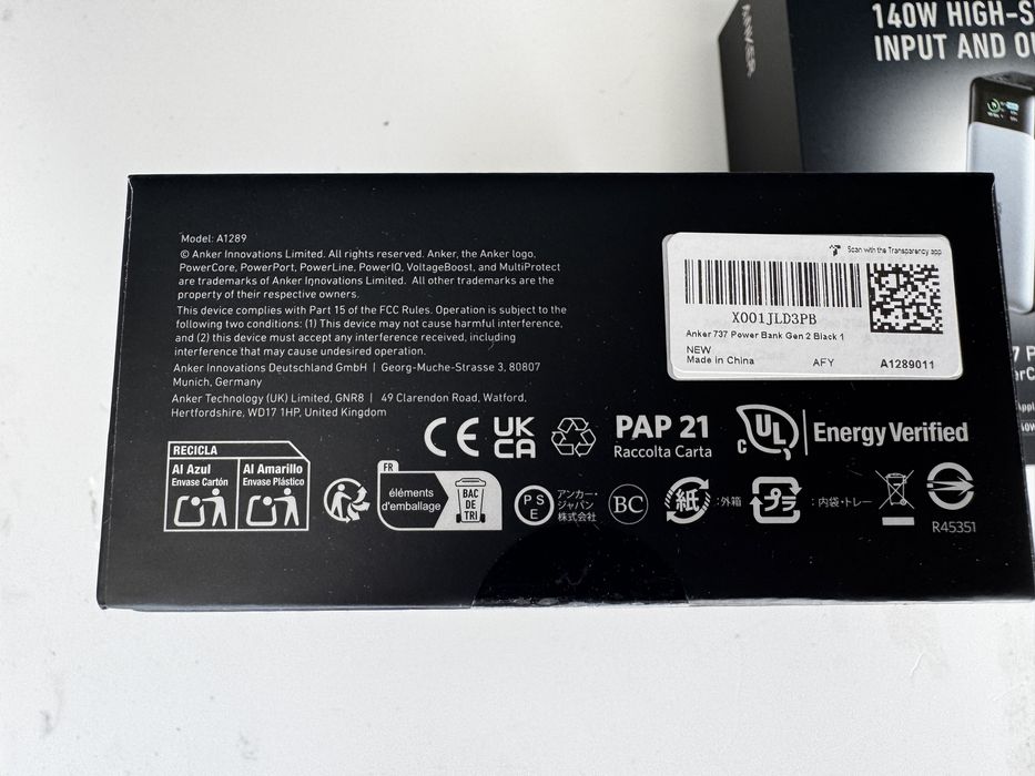 Baterie Externa Anker 737 Series 7 24.000mAh 140W Gen2