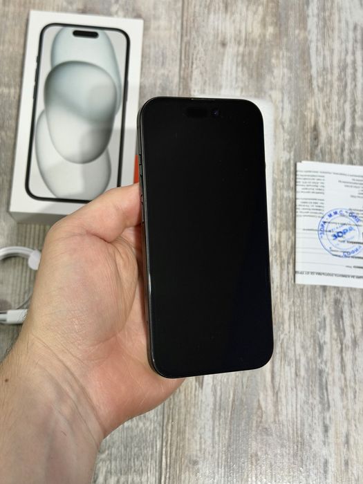 Iphone 15 128 GB - 100 % Battery Health Black Отличен