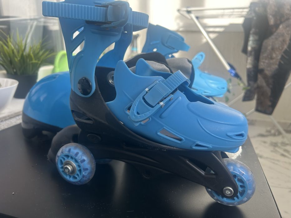 Ролери детски комплект с каска и подарък протектори