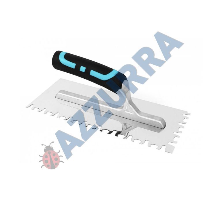 gletiera dintata  INOX 280x120mm, cu dinti de 12mm