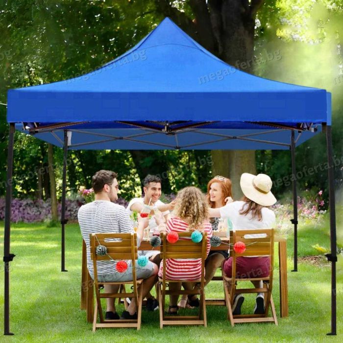 Градинска шатра хармоника 3на3м.–18кг.с неръждаема усилена конструкция