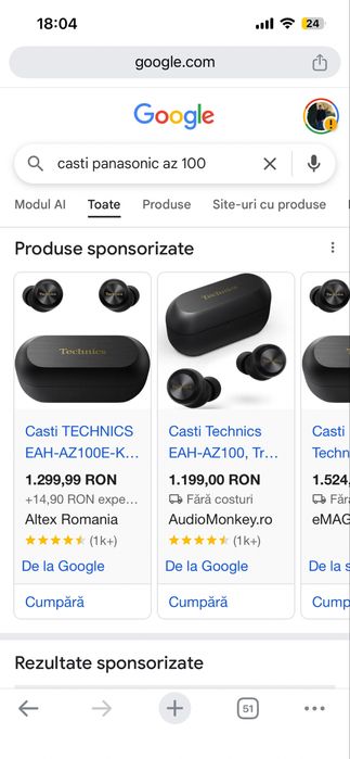 Casti Panasonic Az100