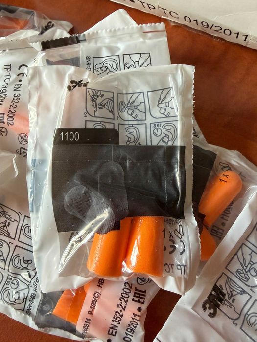 Чисто нови професионални антифони оригинални тапи за уши 3М в опаковка