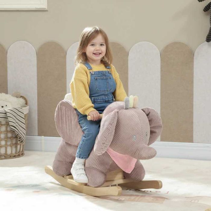 AIYAPLAY Люлееща се играчка слон, интерактивни животински звуци