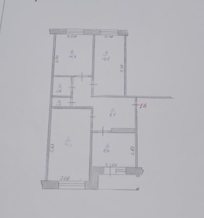 Продам трехкомнатную квартиру