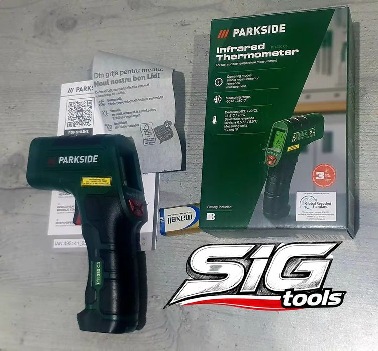 Termometru Digital cu Laser Parkside