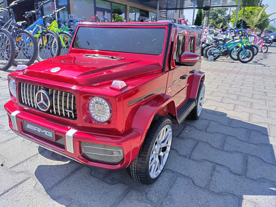 MERCEDES Акумулаторен джип AMG G63 мет. червен