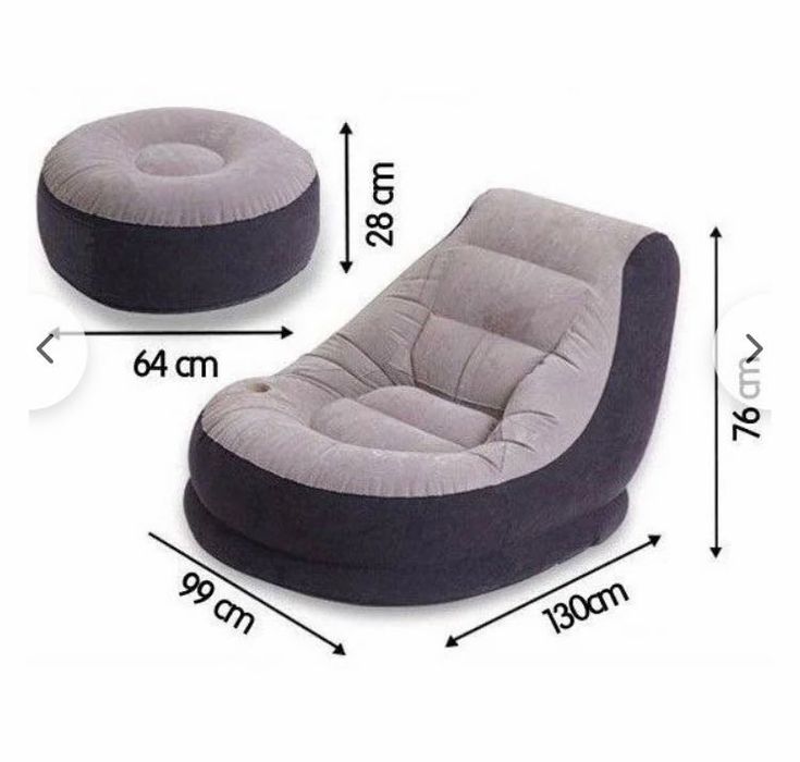 Надуваем фотьойл с табуретка