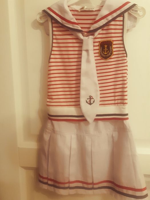 Летнее платье (матроска) для девочек