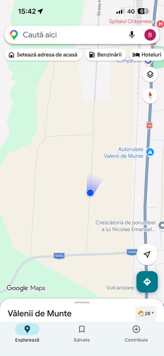 Teren intravilan de vânzare – 8.300 mp – Vălenii de Munte-Gura Vitioarei, Str. Nicolae Bălcescu