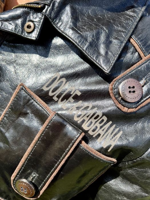 Geaca de piele Dolce Gabbana barbati
