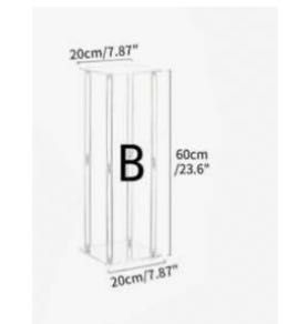 Акрилна стойка квадратна