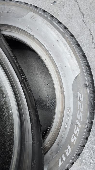 2 anvelope iarnă Pirelli 225/55/17 - 7 mm